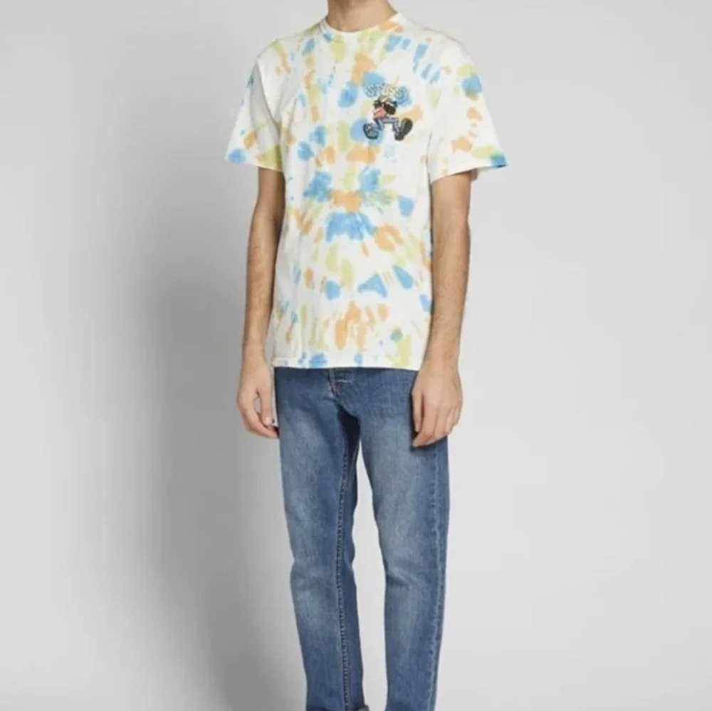 Stussy Mr. Natty Tee in White & Blue. - Picture 5 of 12